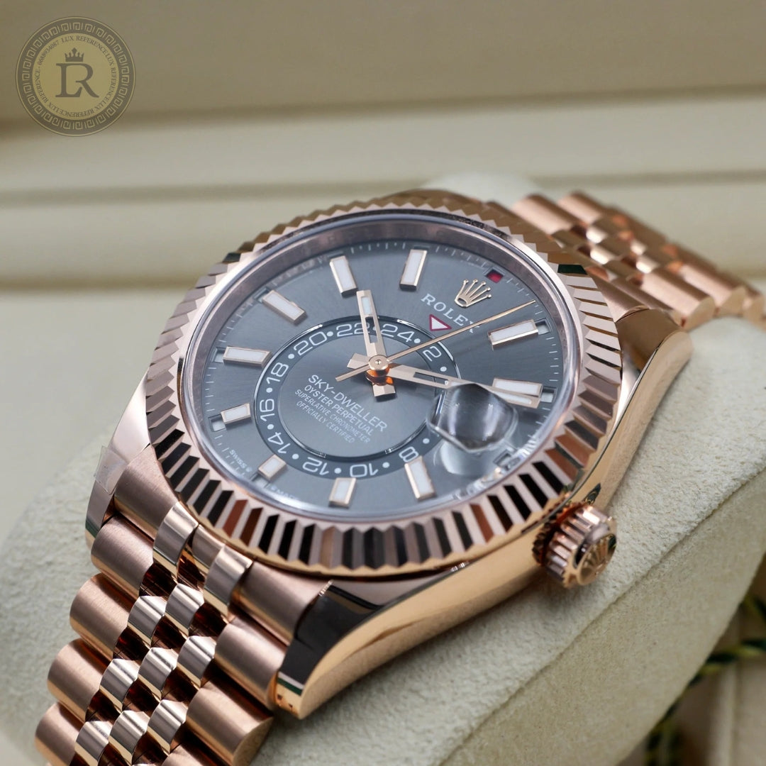 Meridian Dual-Time Pilot — Rose Gold, Grey Dial