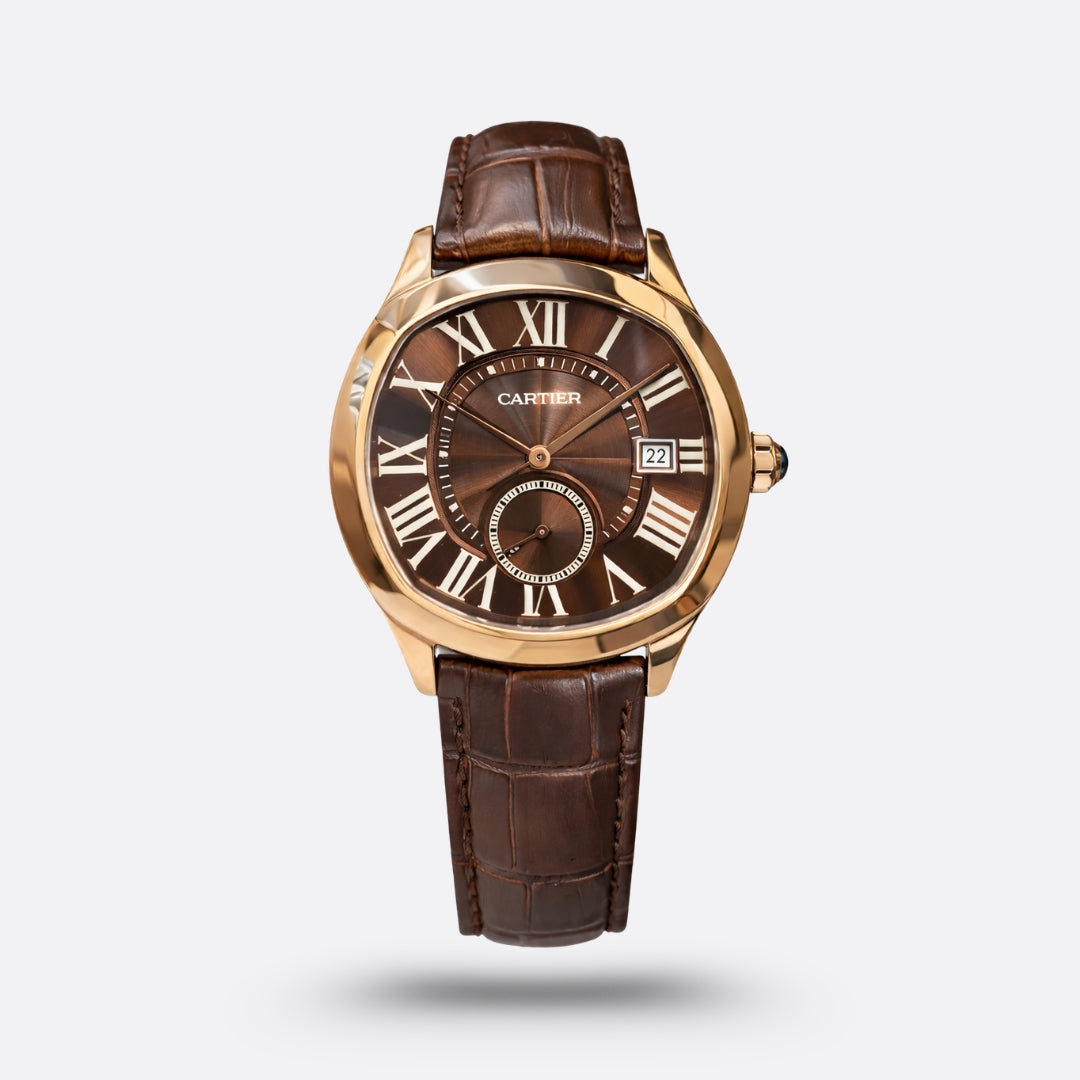 Meridian Cushion Dress Watch — Brown Dial