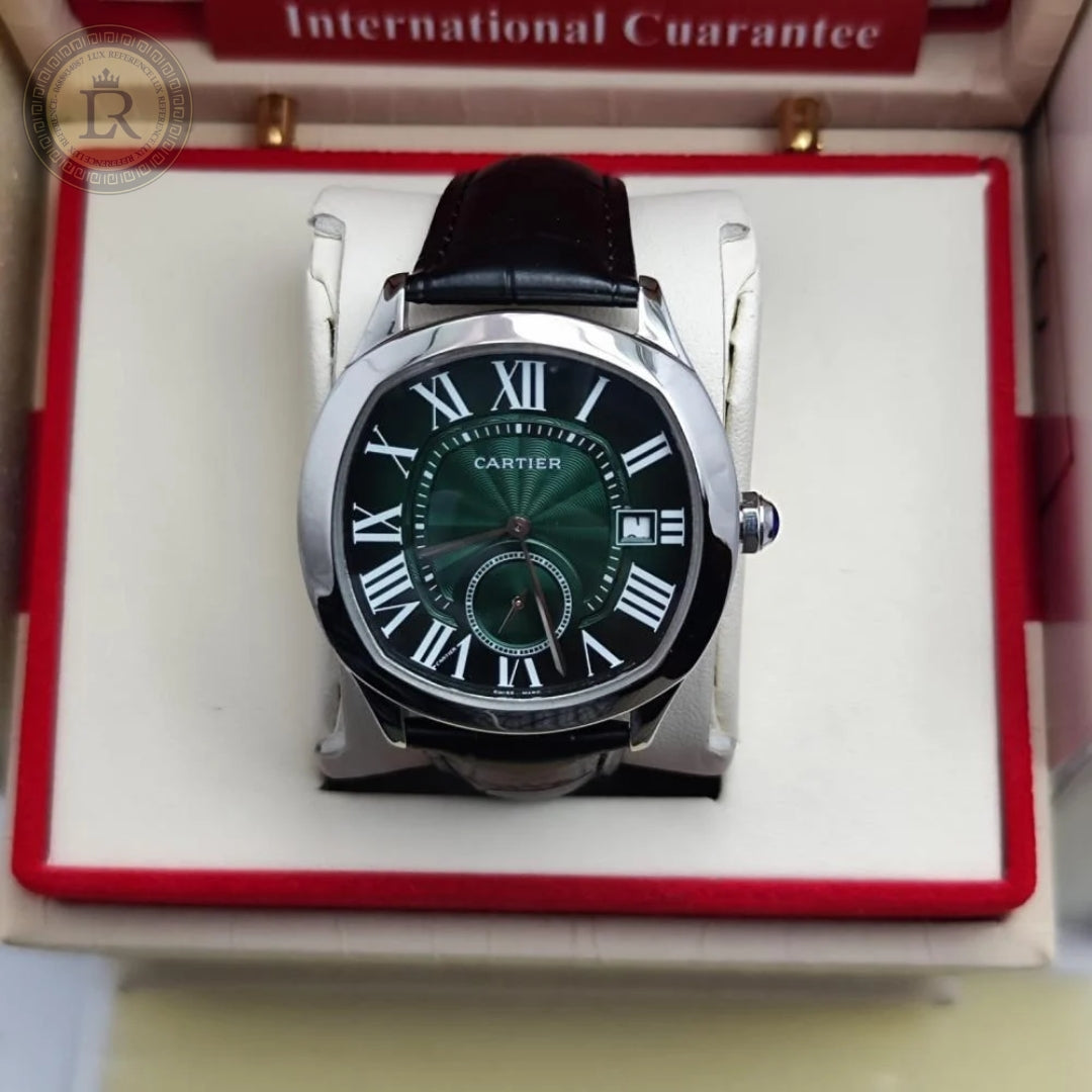 Meridian Cushion Dress Watch — Green Dial