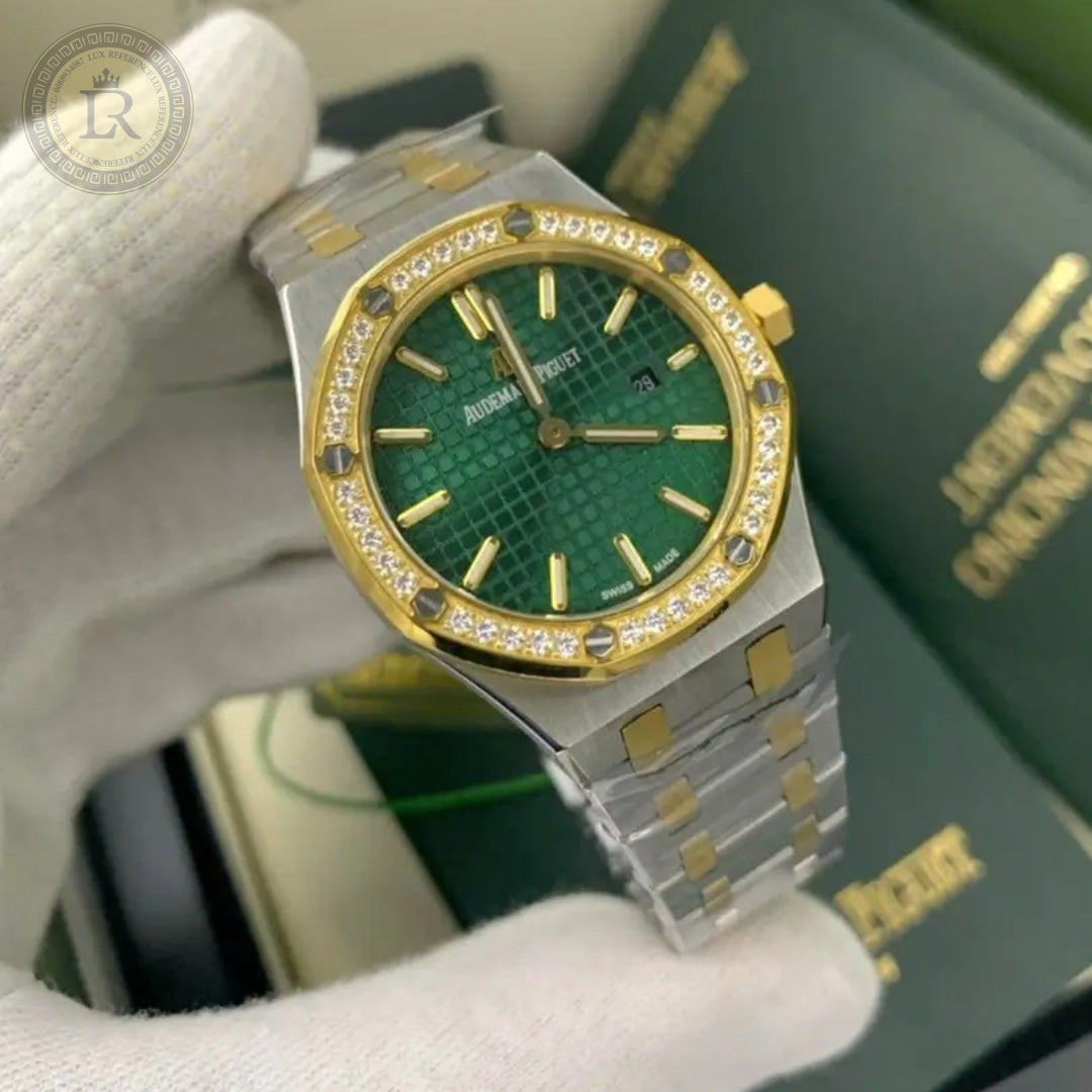 Meridian Octagon Sport — Diamond Bezel, Green Dial