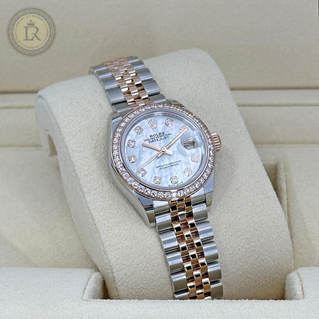 Meridian Classic Date — Lady, Mother-of-Pearl, Diamonds, Rose Gold