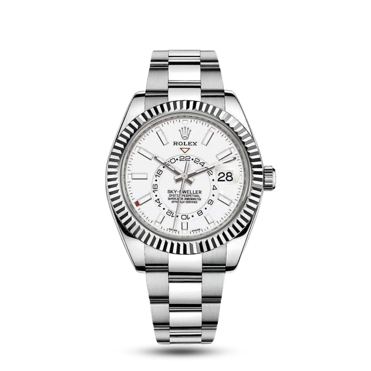 Meridian Dual-Time Pilot 40mm — White Dial