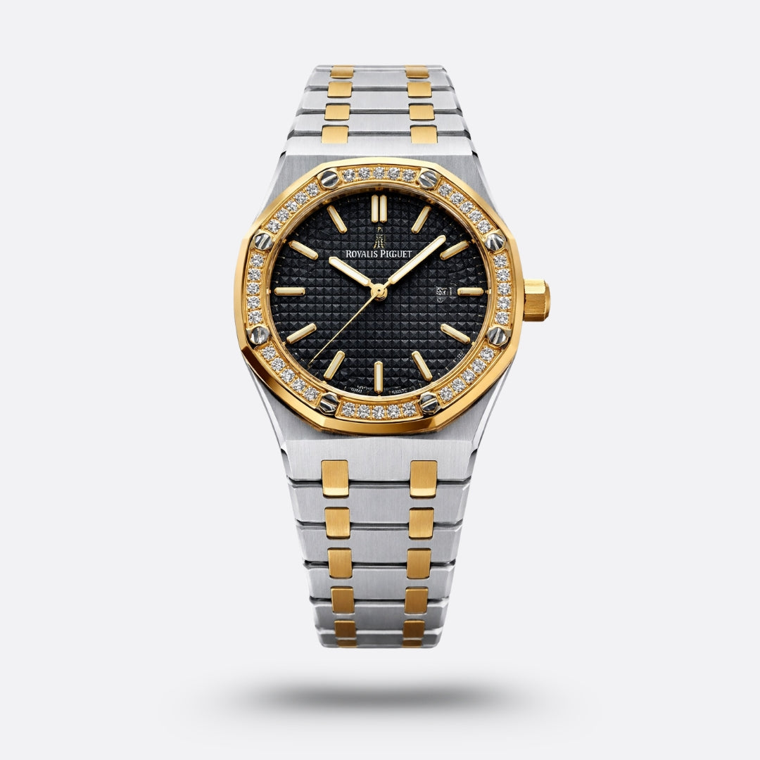 Meridian Octagon Sport — Black Dial, Diamonds