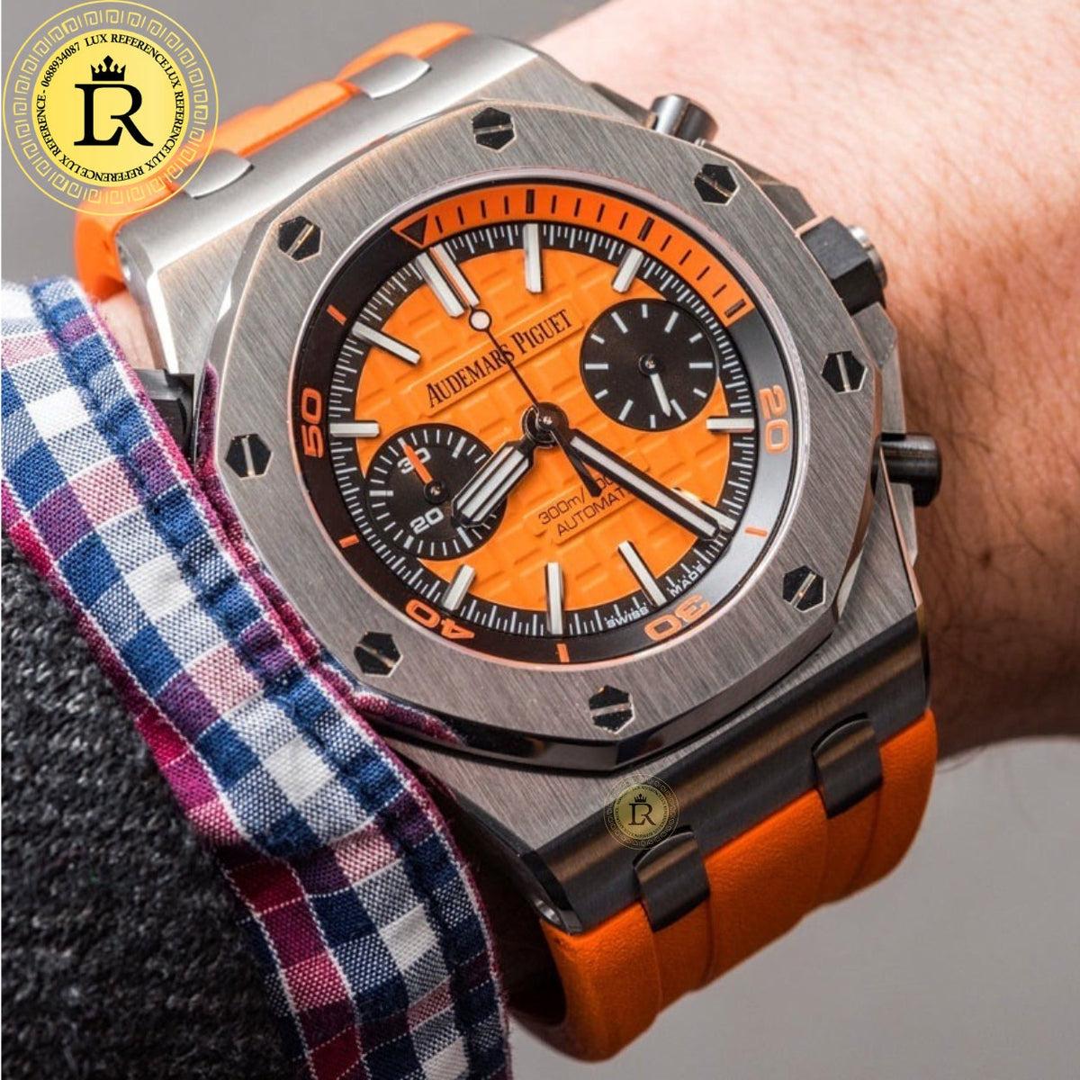 Meridian Offshore Diver Chronograph 44mm — Orange