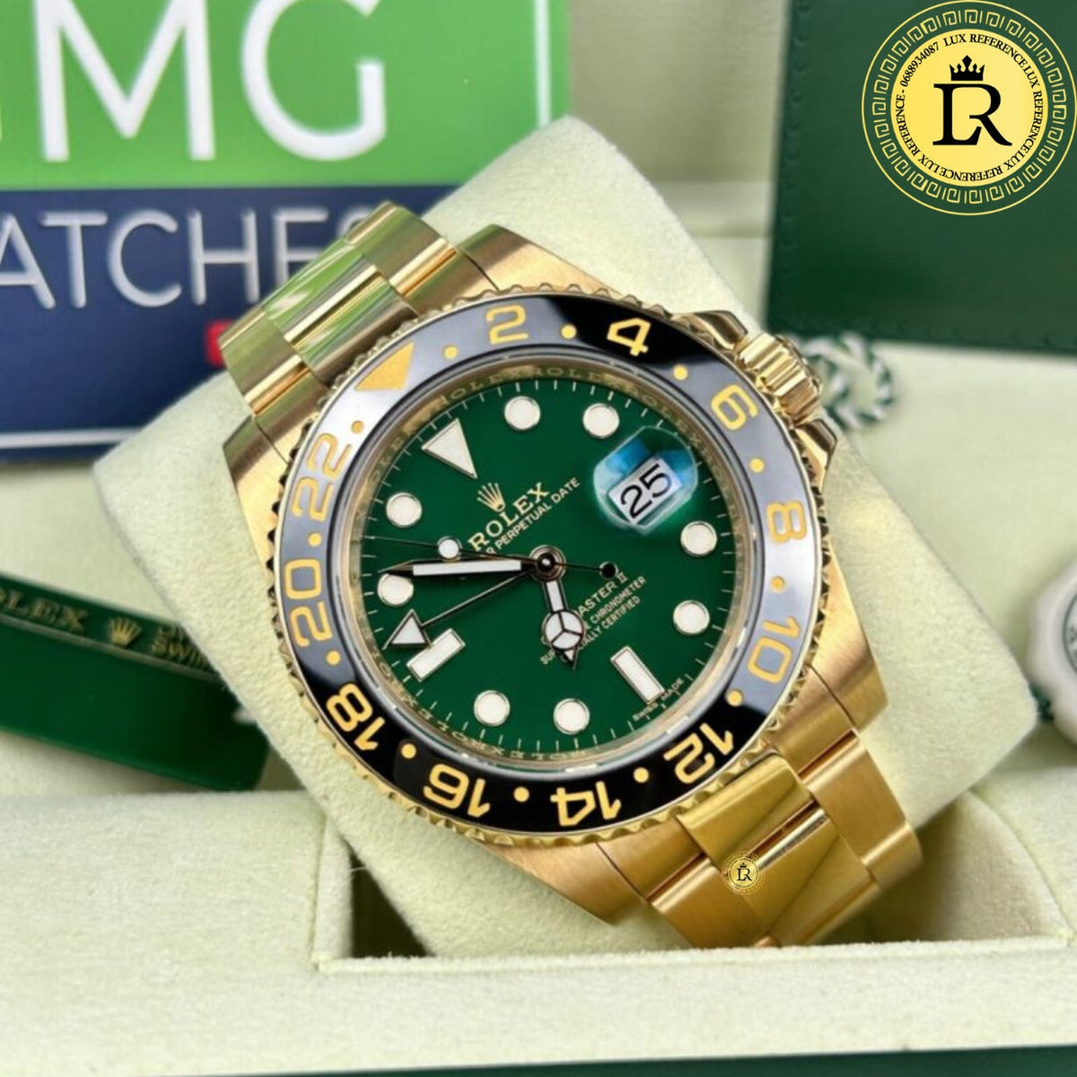 Meridian GMT Voyager — Green/Yellow Gold