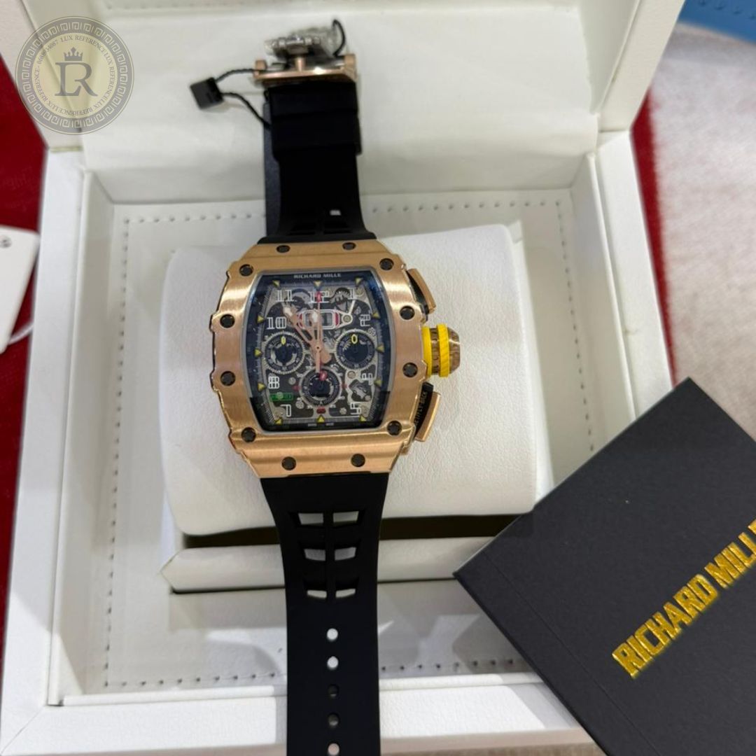 Meridian Skeleton Tonneau Sport — Rose Gold, Black Strap