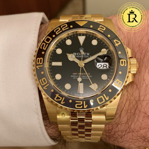 Meridian GMT Voyager — Gold Link Bracelet