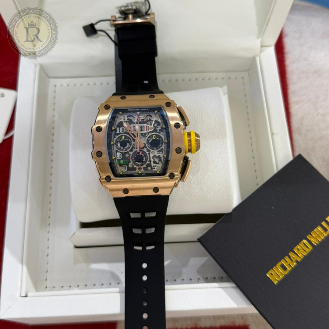 Meridian Skeleton Tonneau Sport — Rose Gold, Black Strap