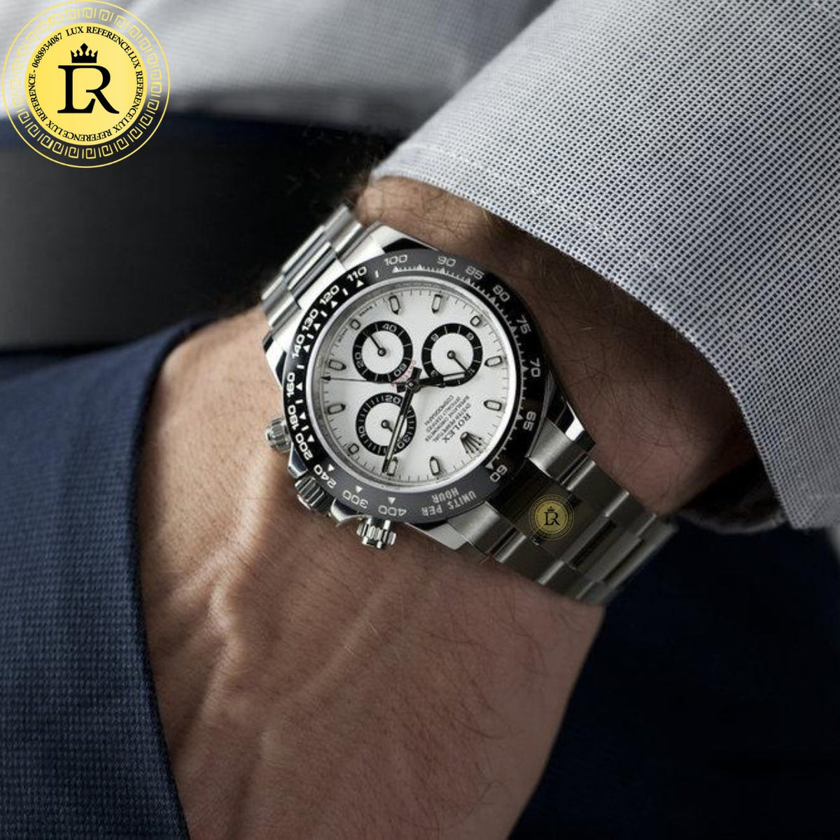 Meridian Racing Chronograph — White Dial (Men's)