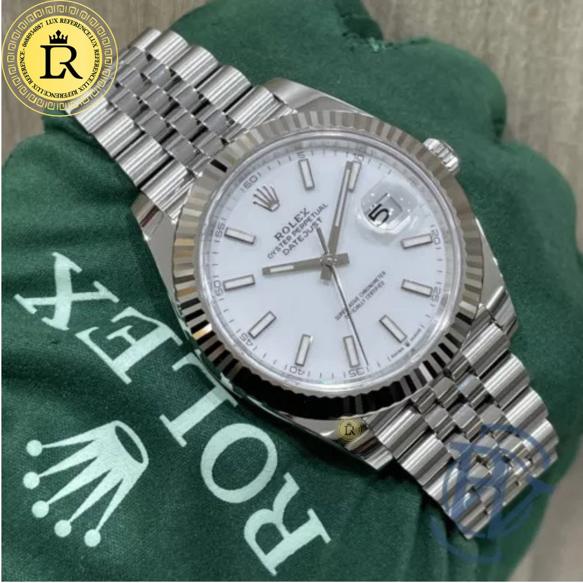 Meridian Classic Date 41 — White, Link Bracelet (Men's)