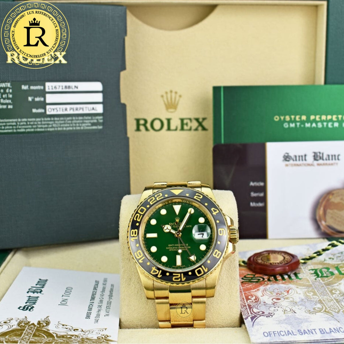 Meridian GMT Voyager — Green/Yellow Gold