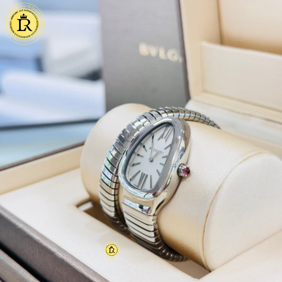 Meridian Serpent Bracelet — White, Pavé