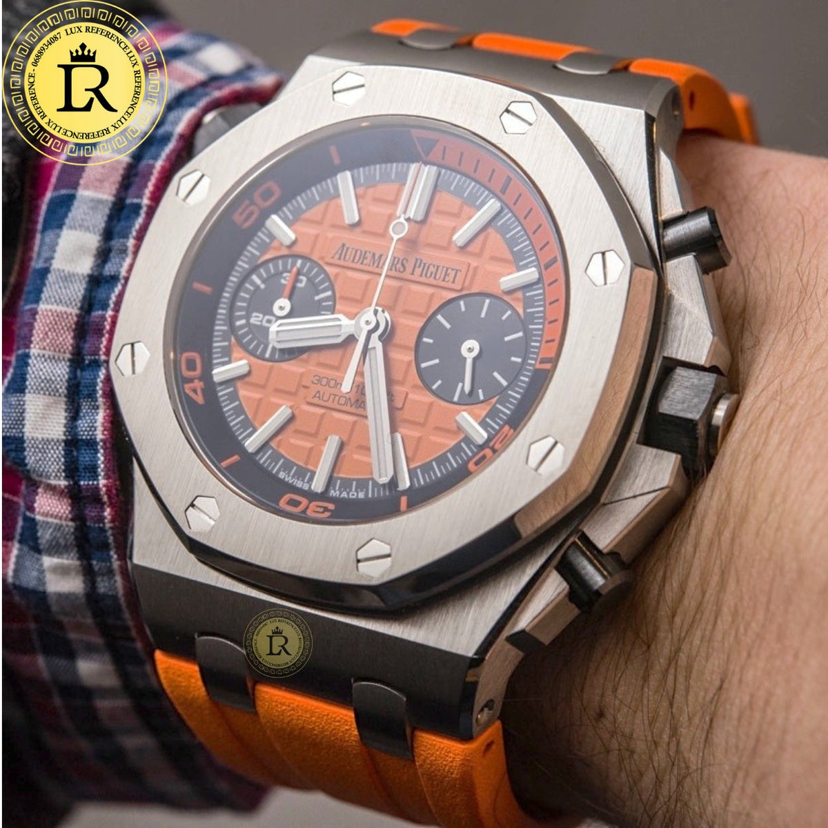 Meridian Offshore Diver Chronograph 44mm — Orange