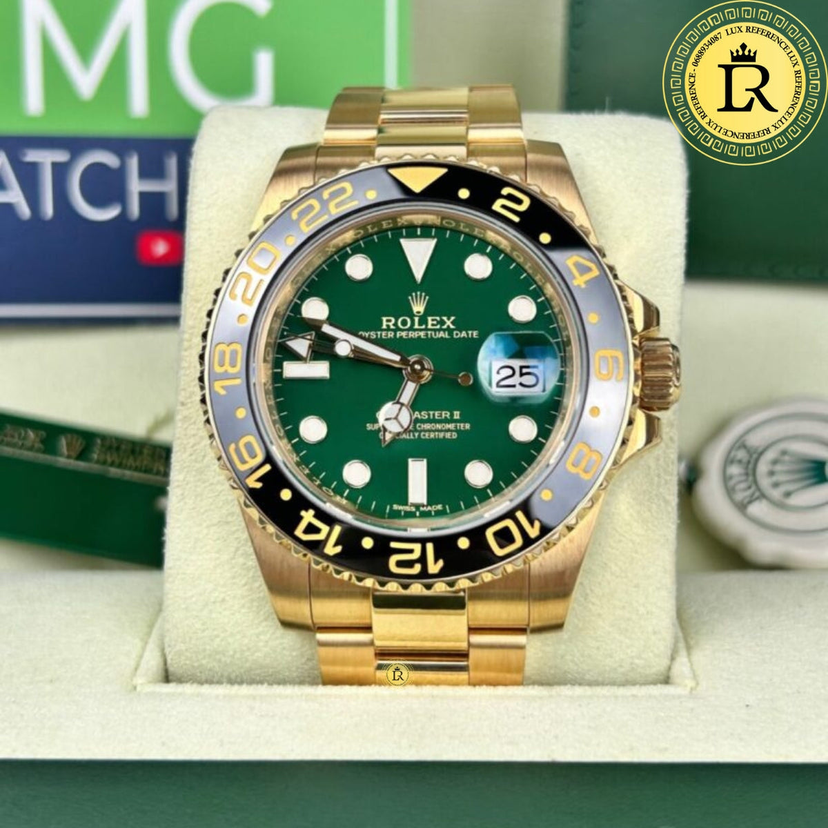 Meridian GMT Voyager — Green/Yellow Gold