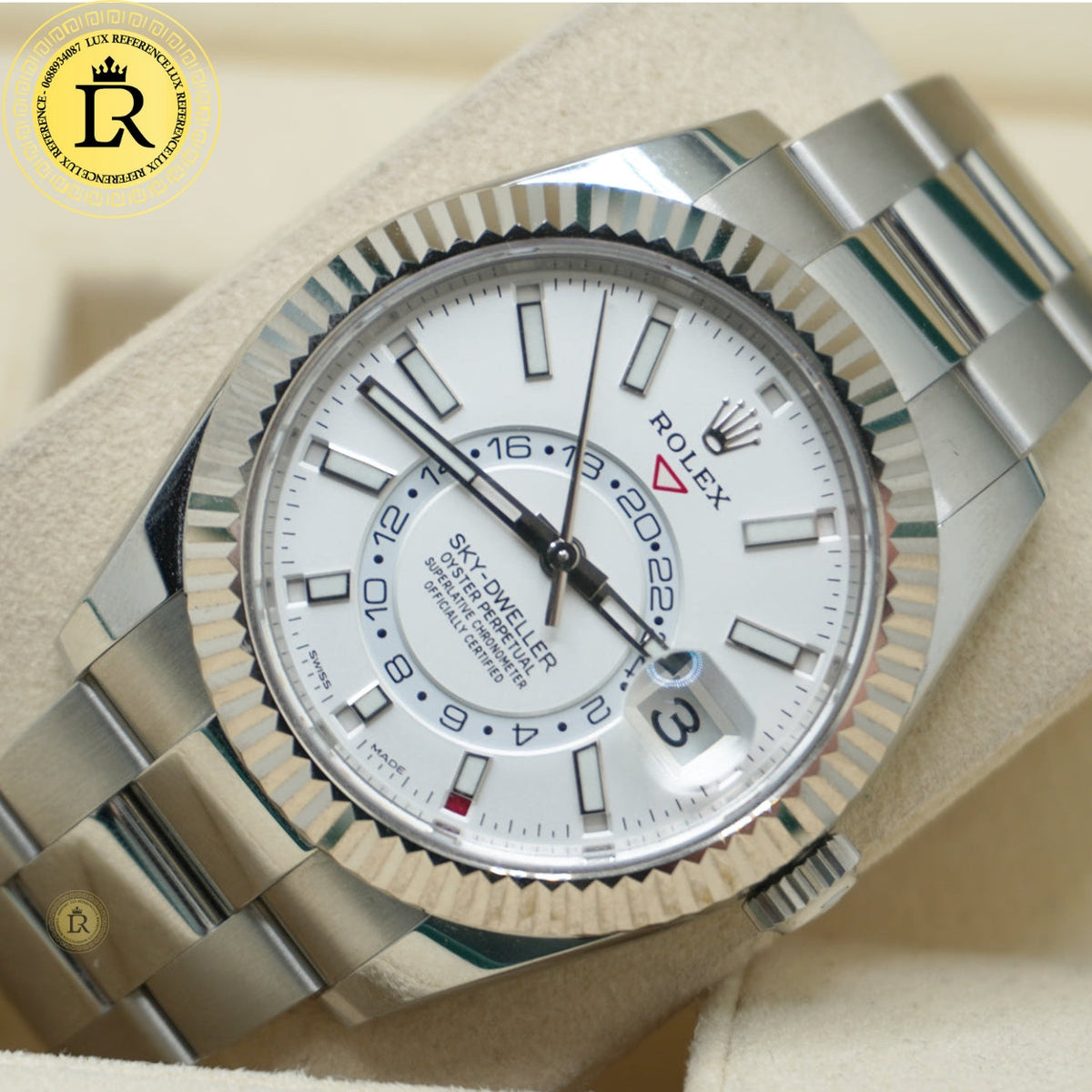 Meridian Dual-Time Pilot 40mm — White Dial