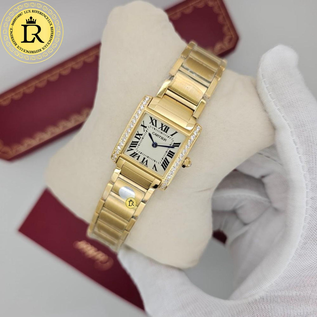 Meridian Cushion Dress Watch — Pavé