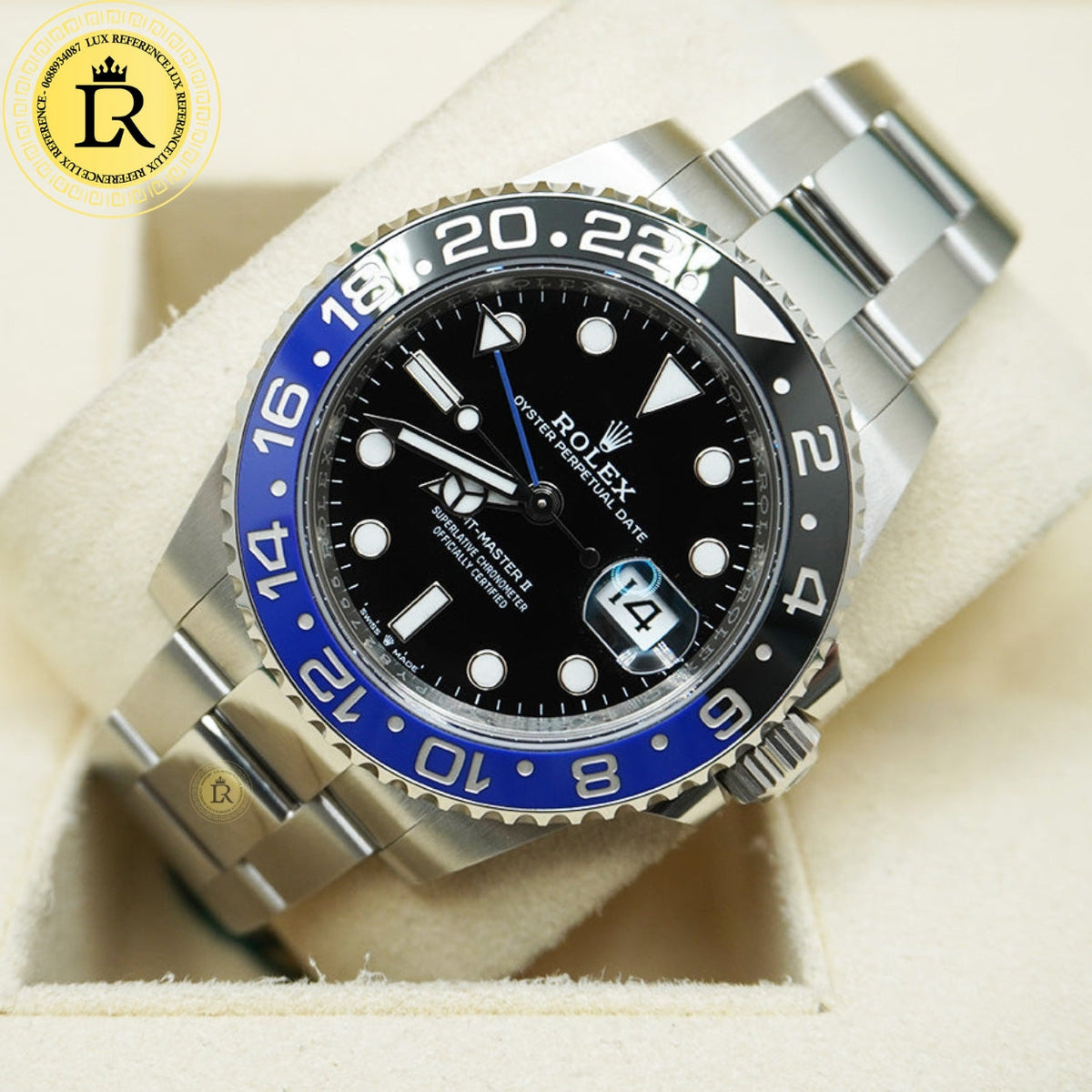 Meridian GMT Voyager — Blue/Black, Steel Case