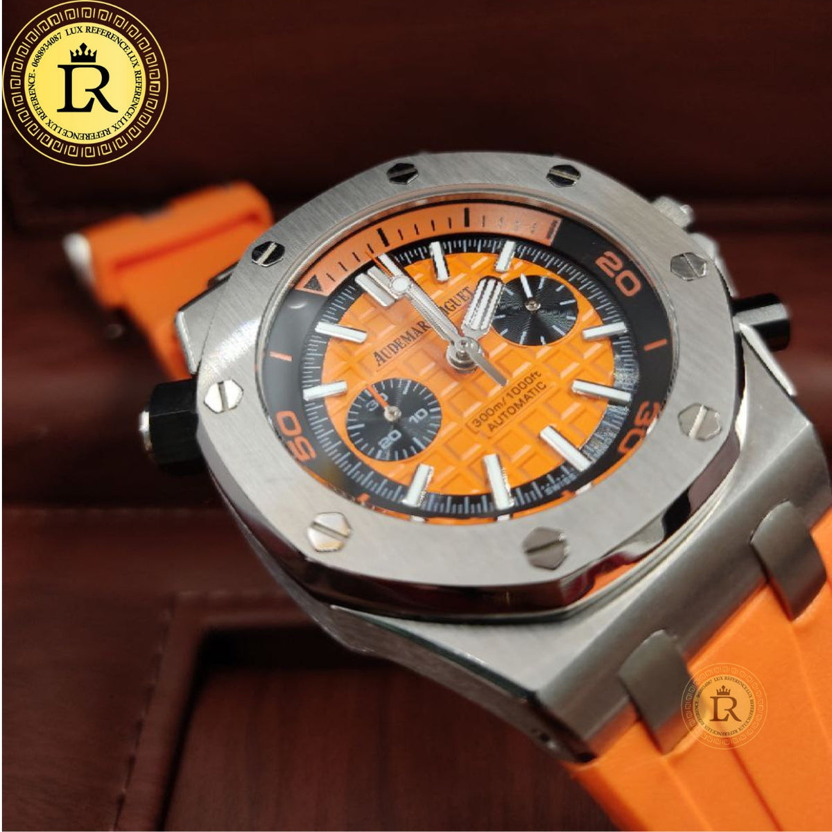 Meridian Offshore Diver Chronograph 44mm — Orange