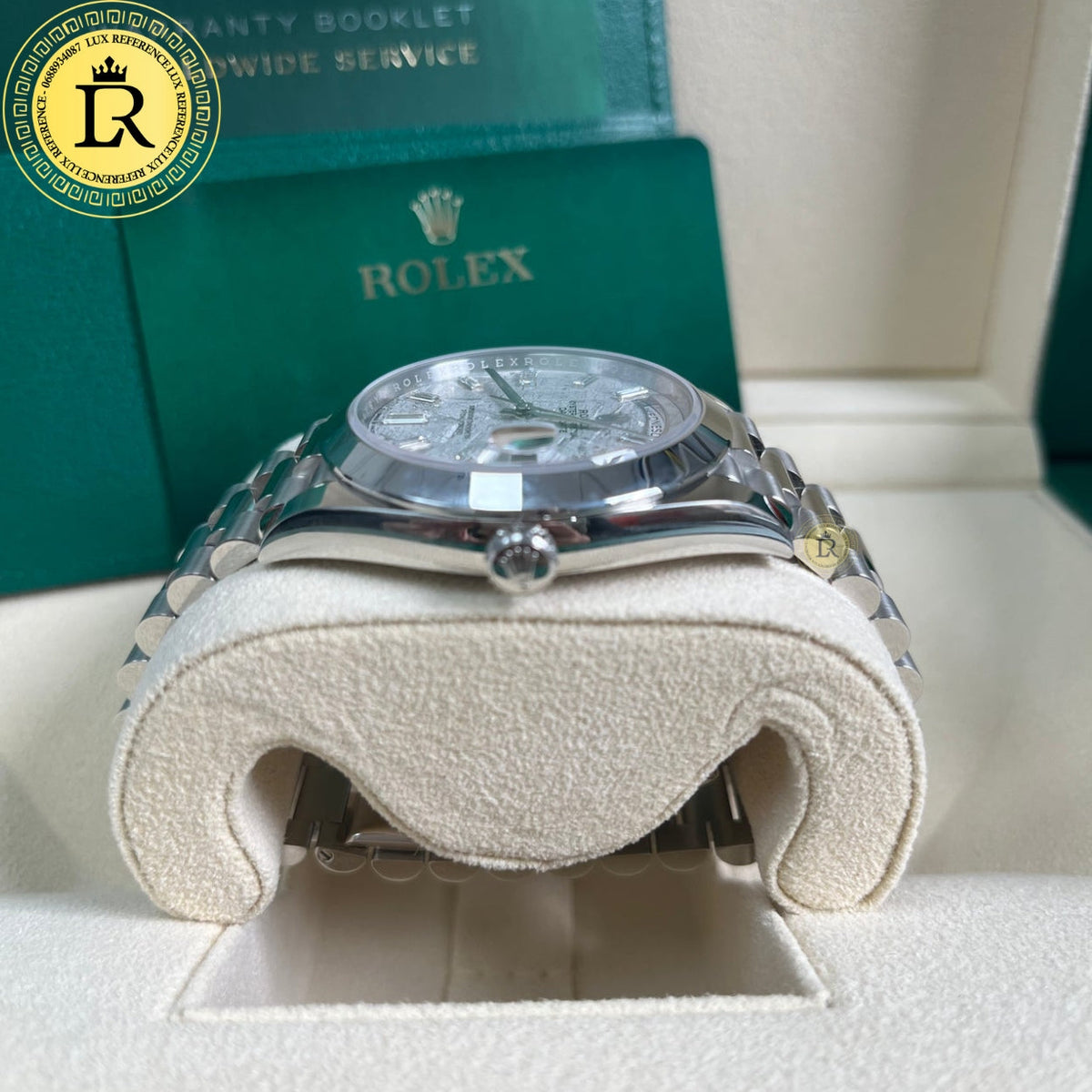 Meridian Presidential Platinum — Meteorite Dial