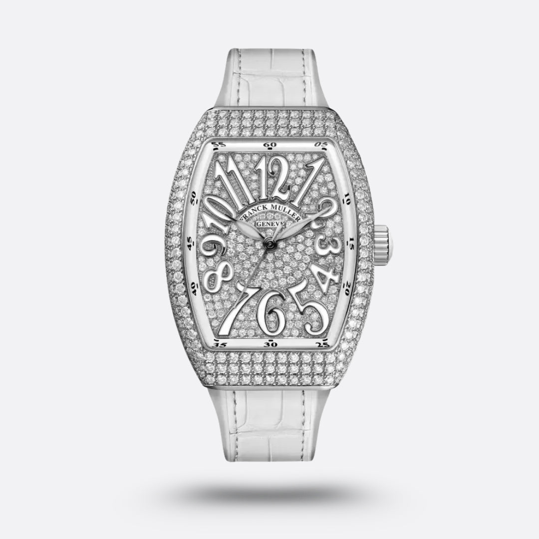 Meridian Curvex Dress — White, Diamonds