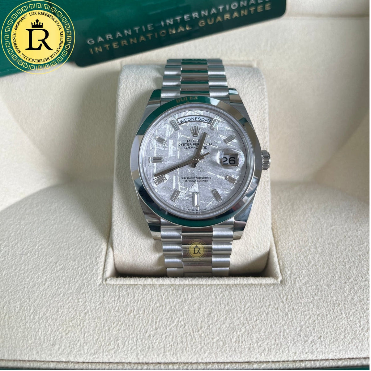 Meridian Presidential Platinum — Meteorite Dial
