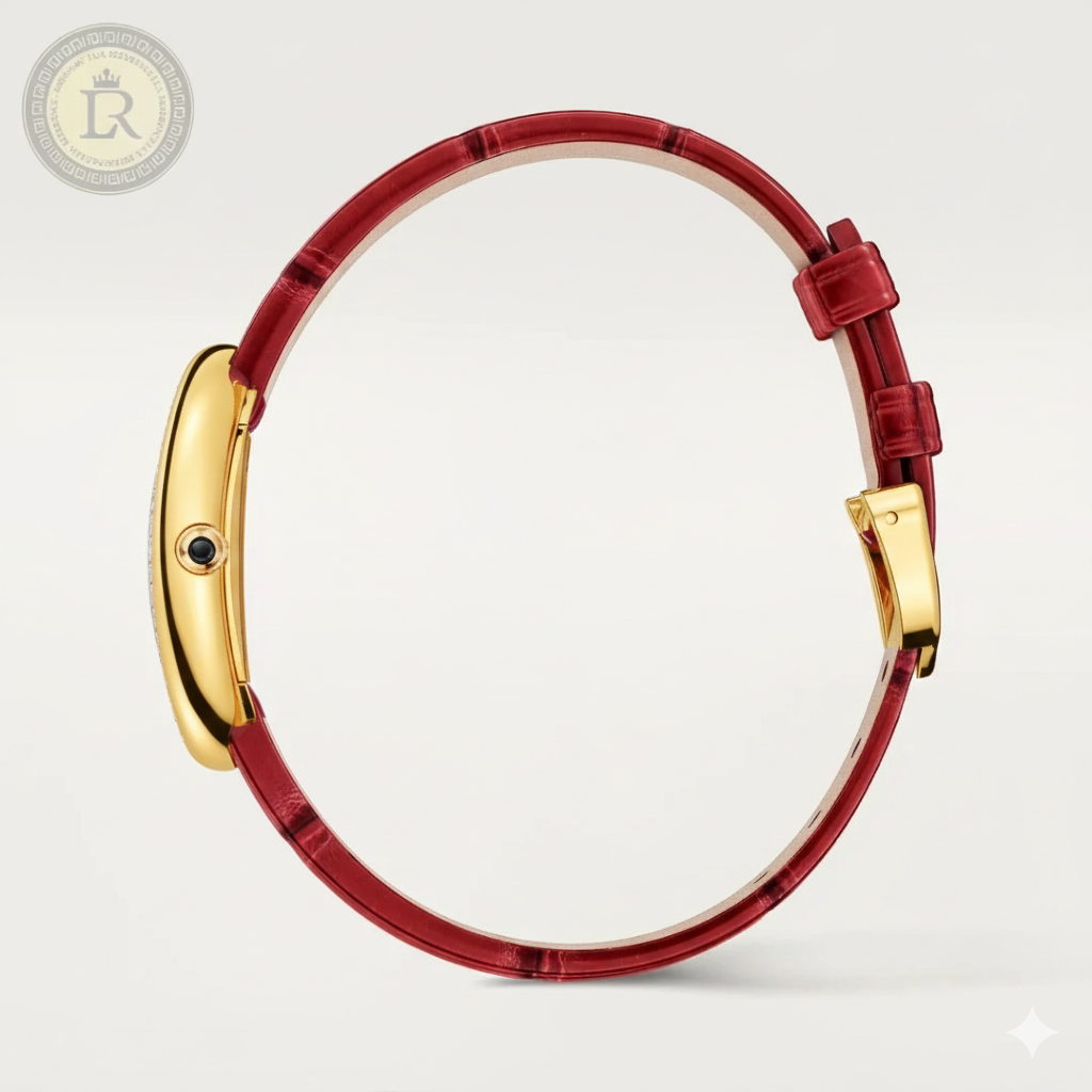Meridian Oval Dress Watch — Red