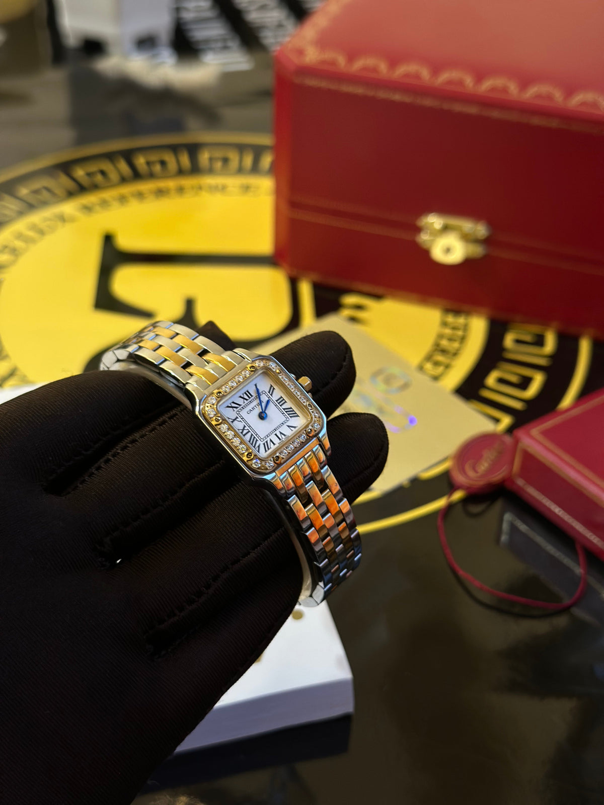 Meridian Panther Bracelet — Two-Tone, Diamond