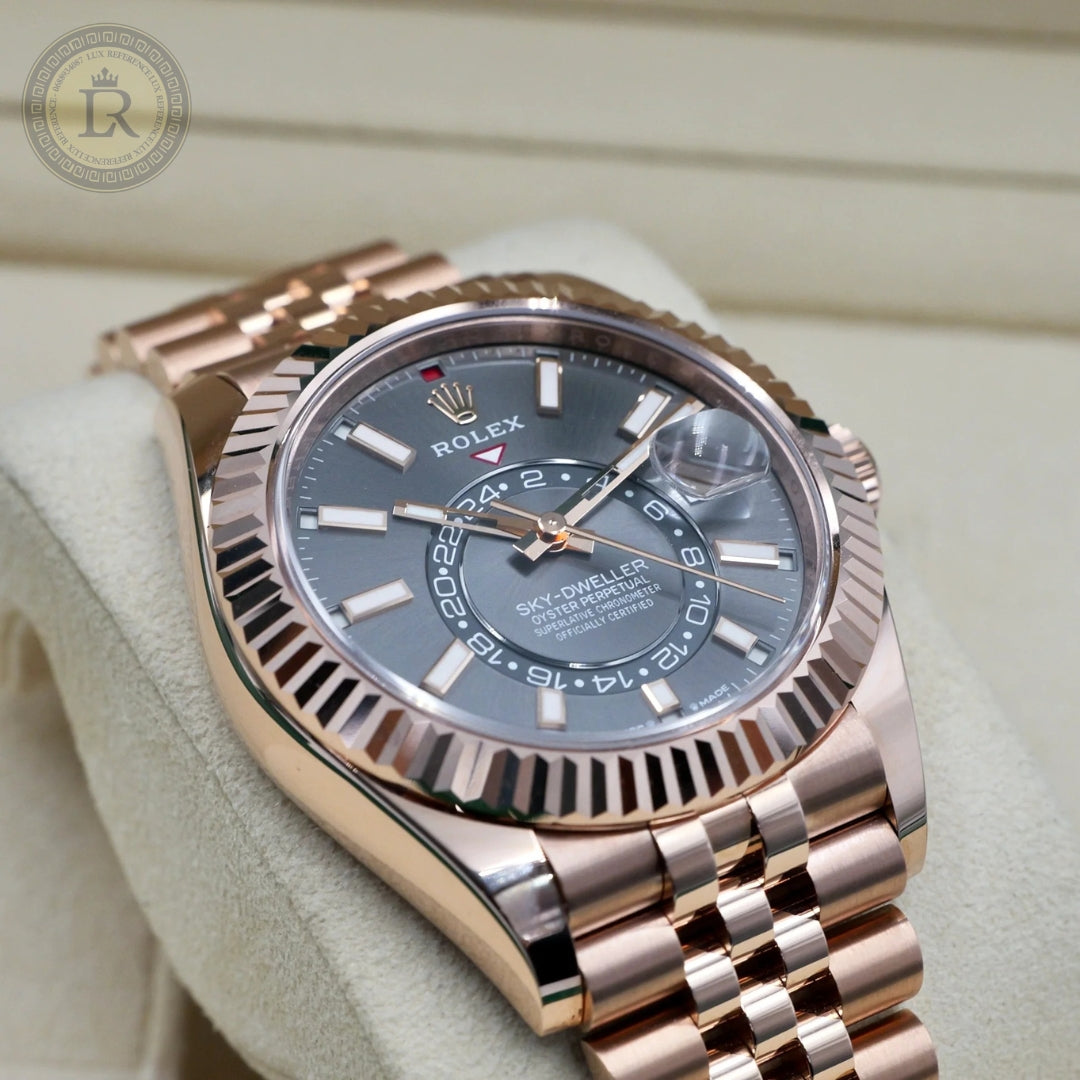 Meridian Dual-Time Pilot — Rose Gold, Grey Dial