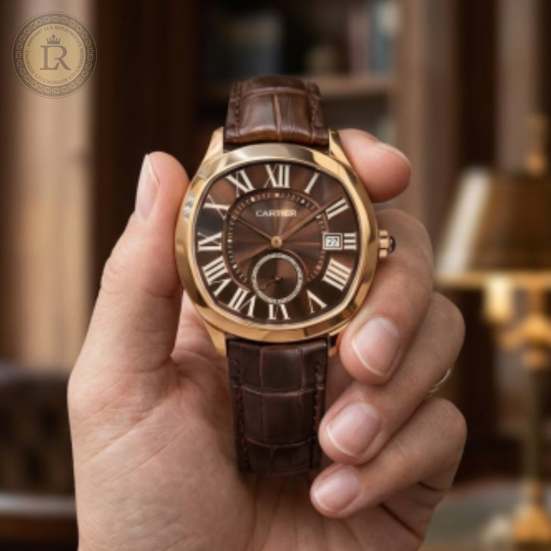 Meridian Cushion Dress Watch — Brown Dial