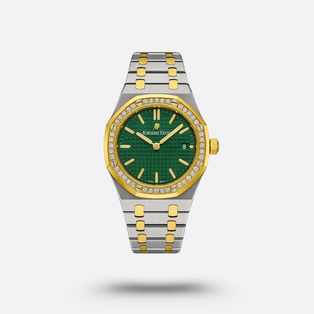 Meridian Octagon Sport — Diamond Bezel, Green Dial