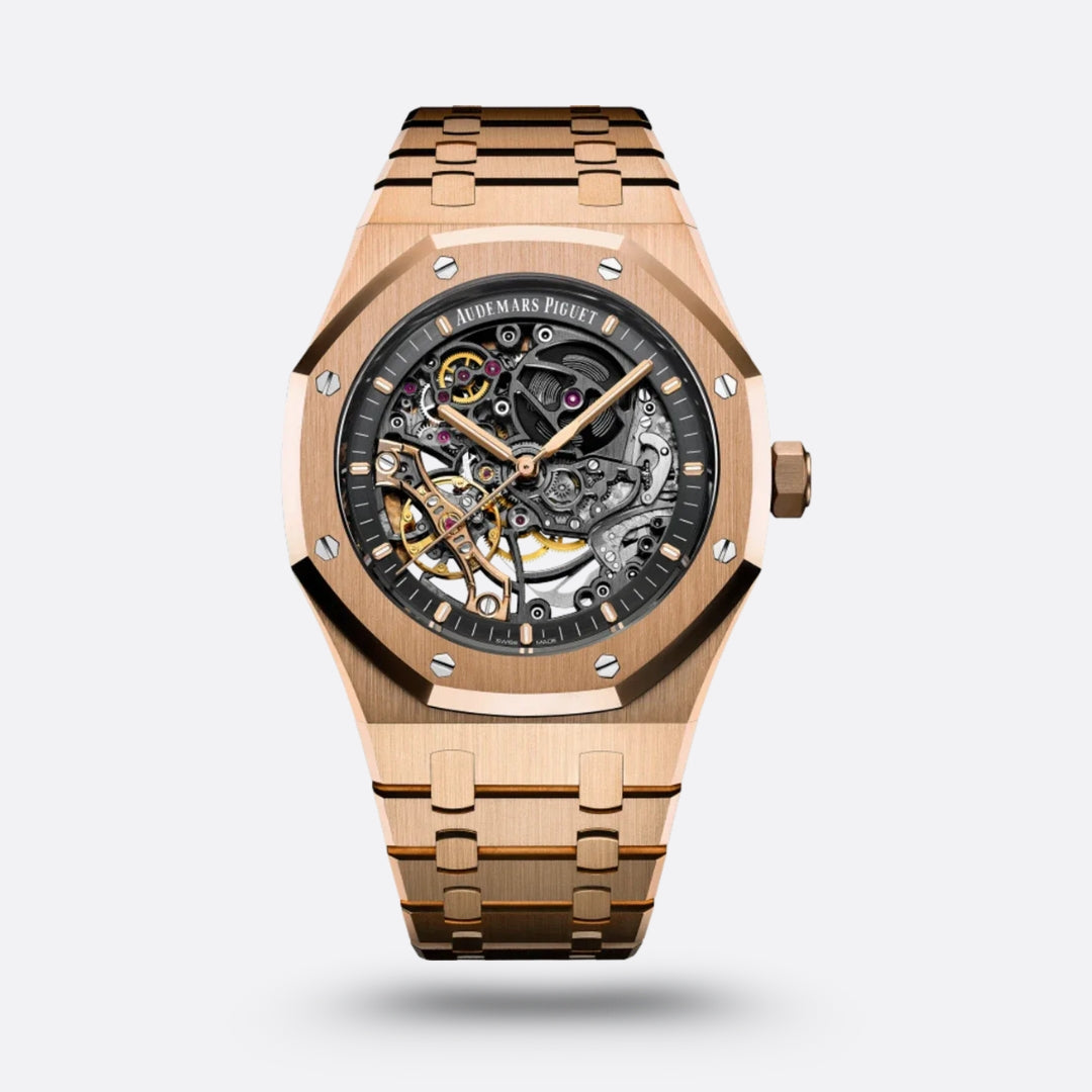 Meridian Octagon Sport Skeleton — Rose Gold