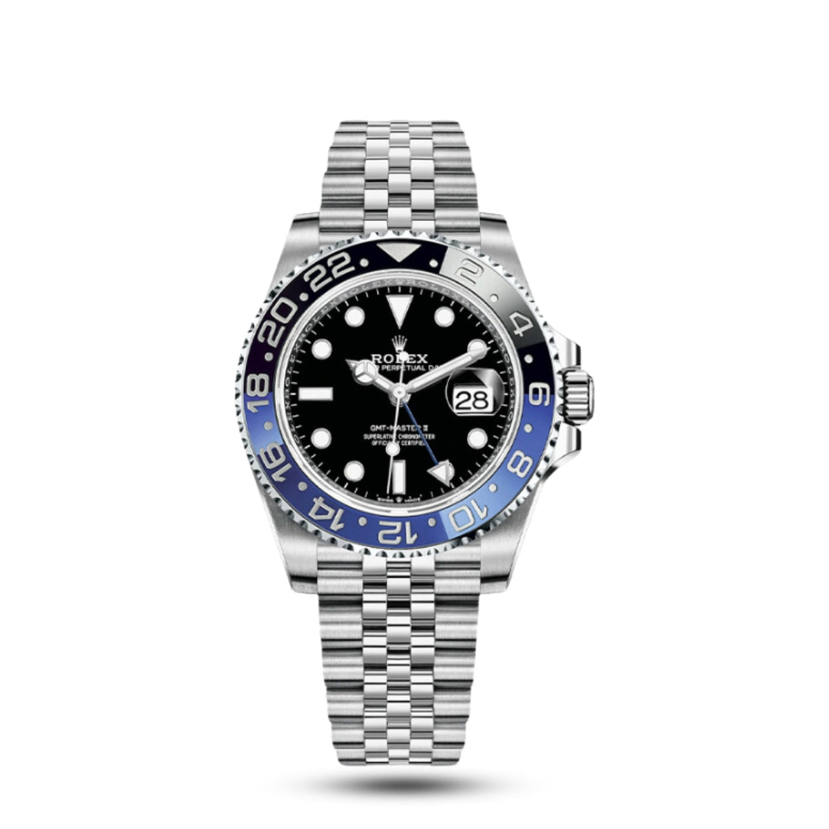 Meridian GMT Voyager — Blue/Black, Link Bracelet (Men's)