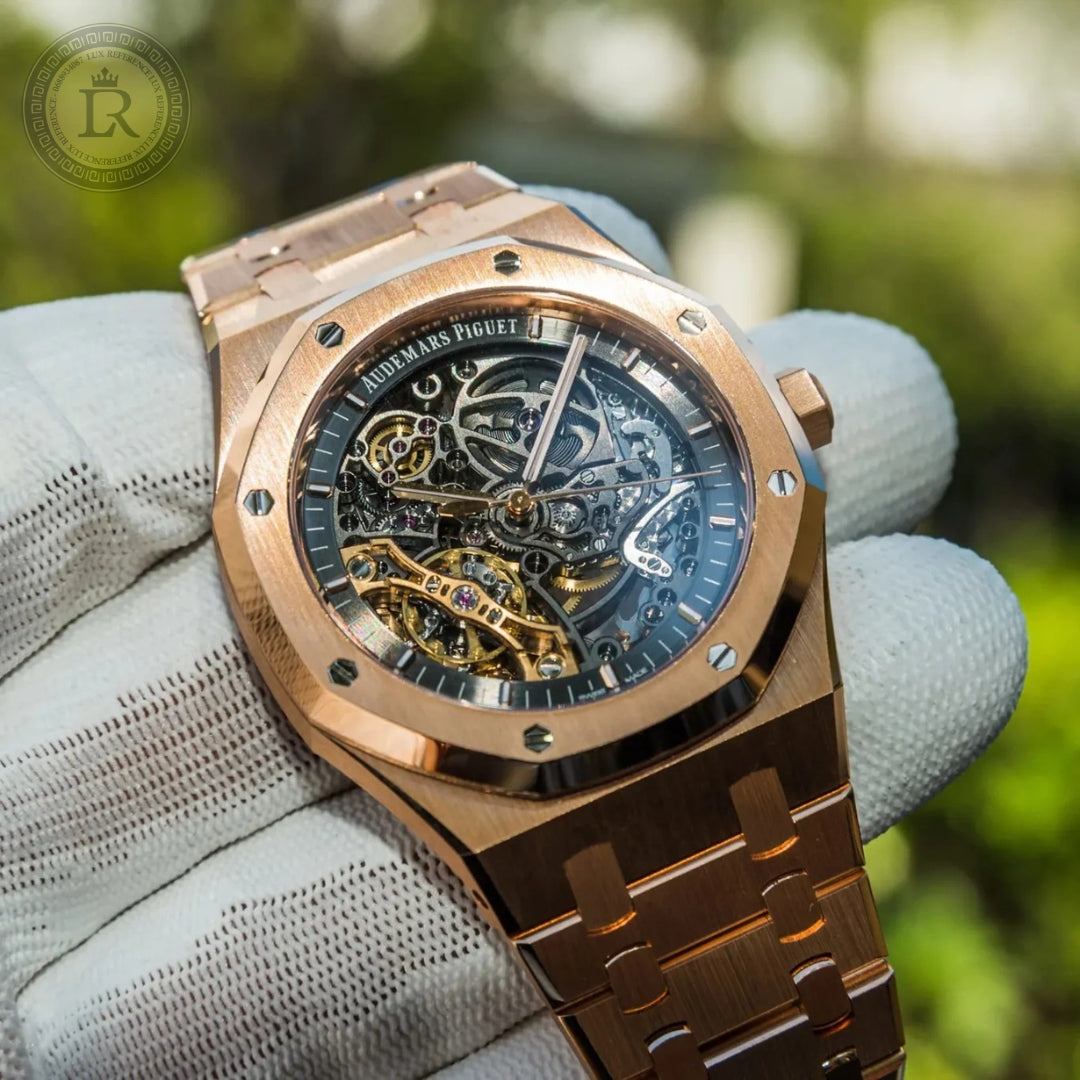 Meridian Octagon Sport Skeleton — Rose Gold