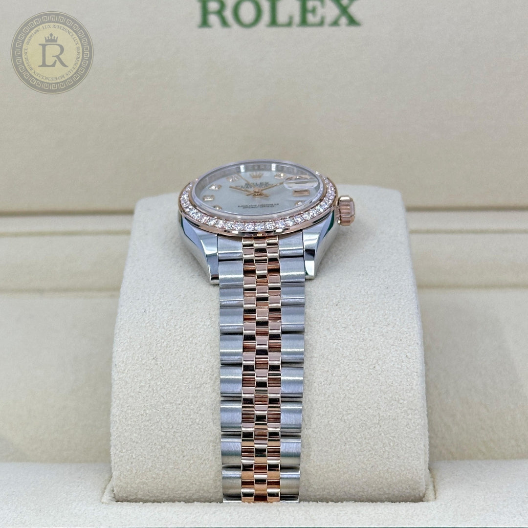 Meridian Classic Date — Lady, Mother-of-Pearl, Diamonds, Rose Gold