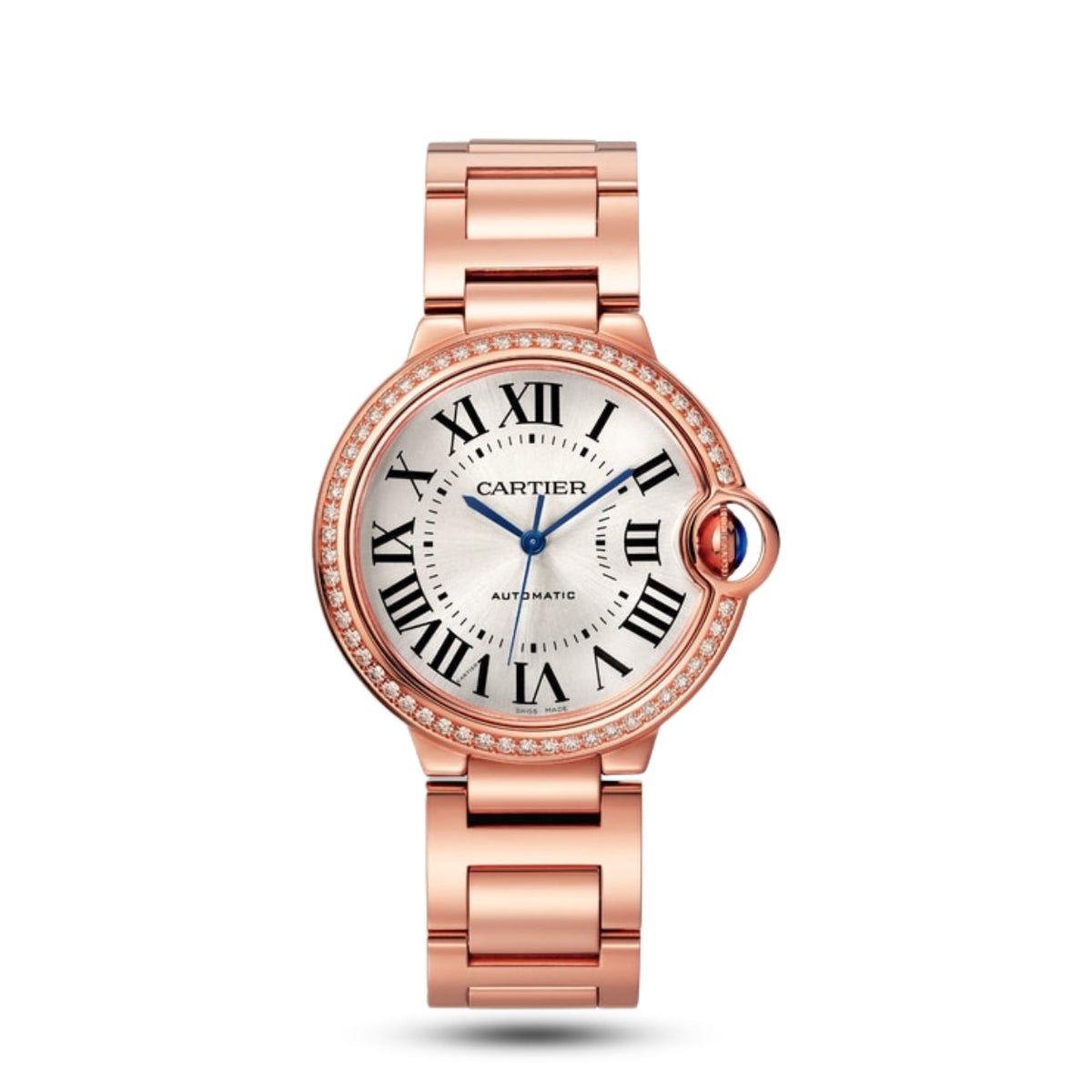 Meridian Blue Orb — Rose Gold, Pavé