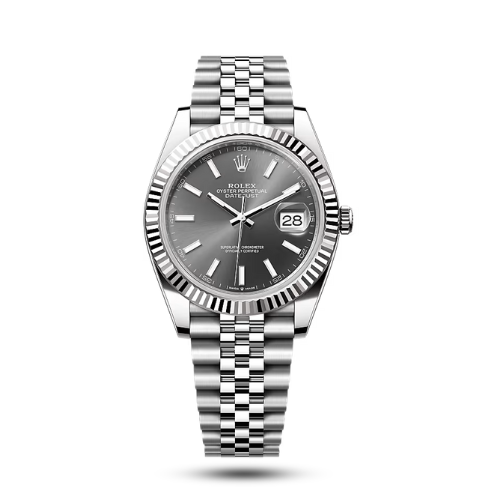 Meridian Classic Date 41 — Grey, Link Bracelet (Men's)