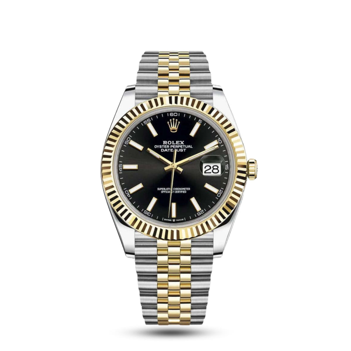 Meridian Classic Date 41mm — Black, Link Bracelet