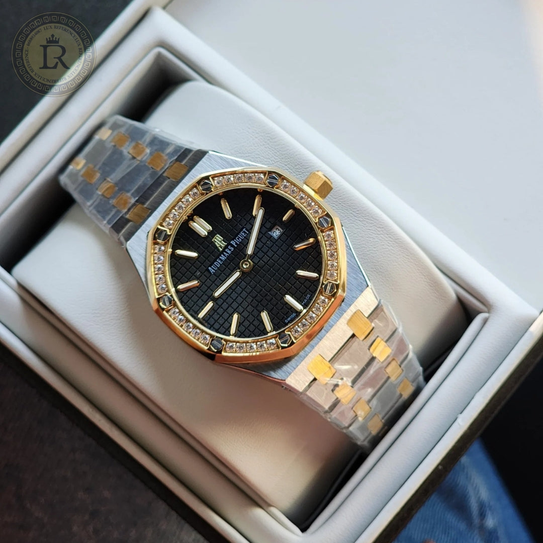 Meridian Octagon Sport — Black Dial, Diamonds