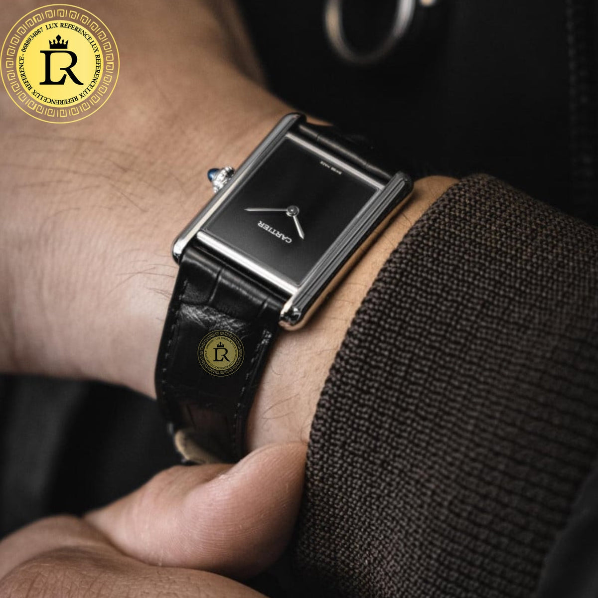 Meridian Cushion Dress Watch — Black