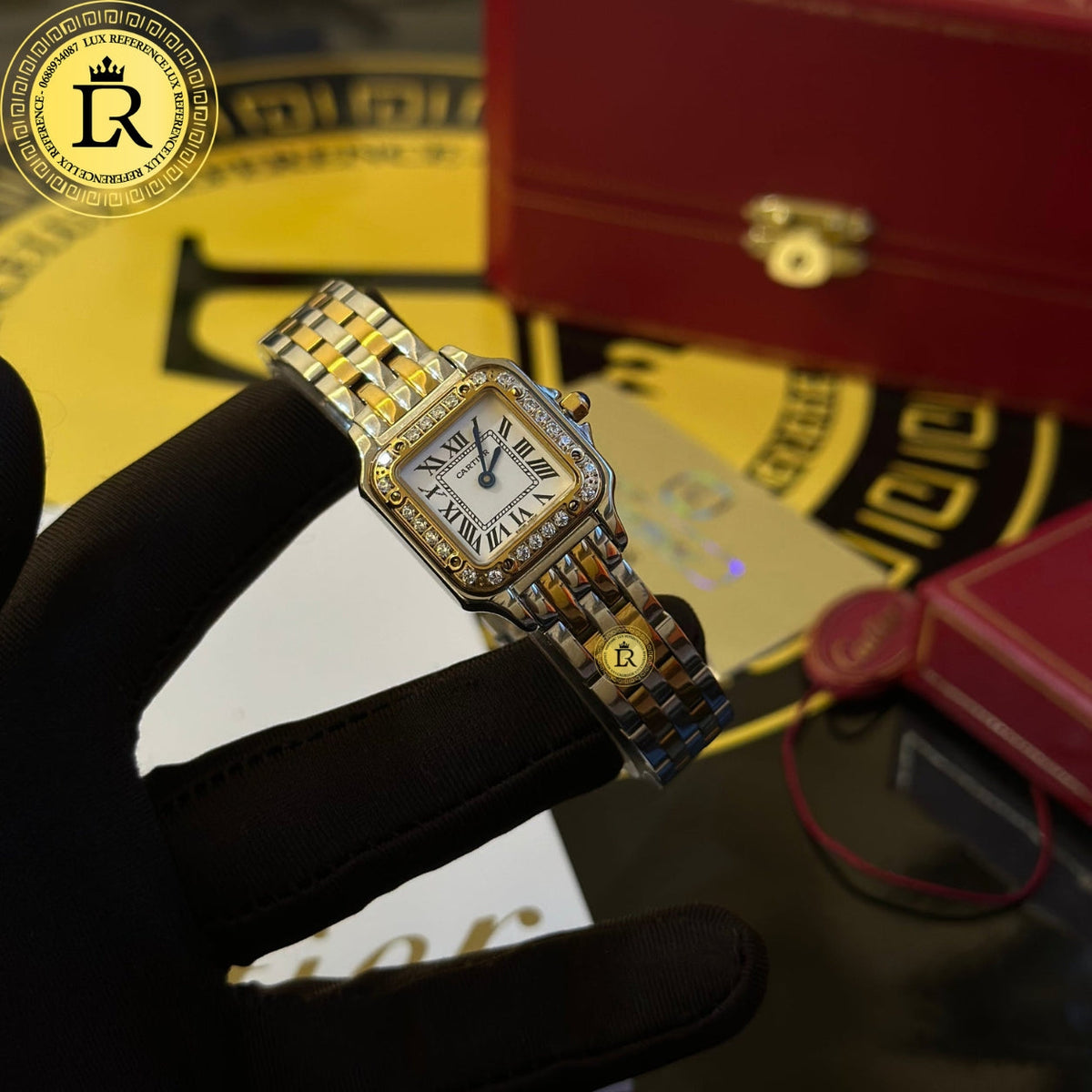 Meridian Panther Bracelet — Two-Tone, Diamond