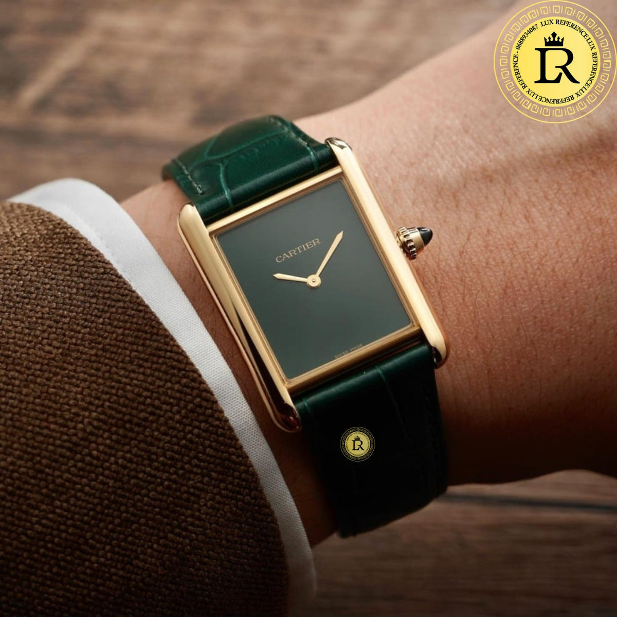 Meridian Cushion Dress Watch — Green