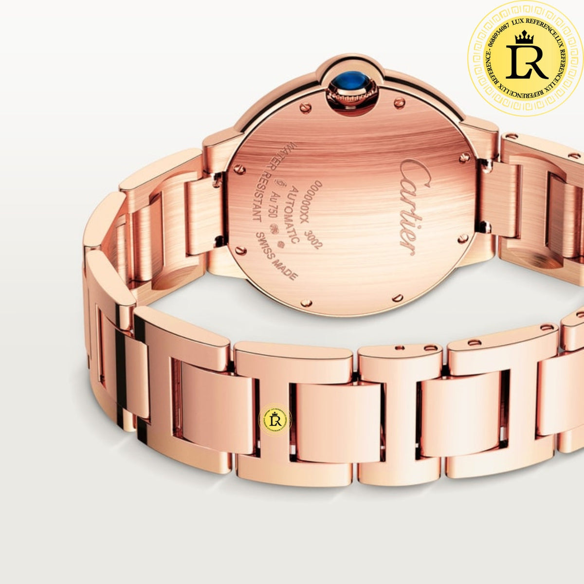 Meridian Blue Orb — Rose Gold, Pavé