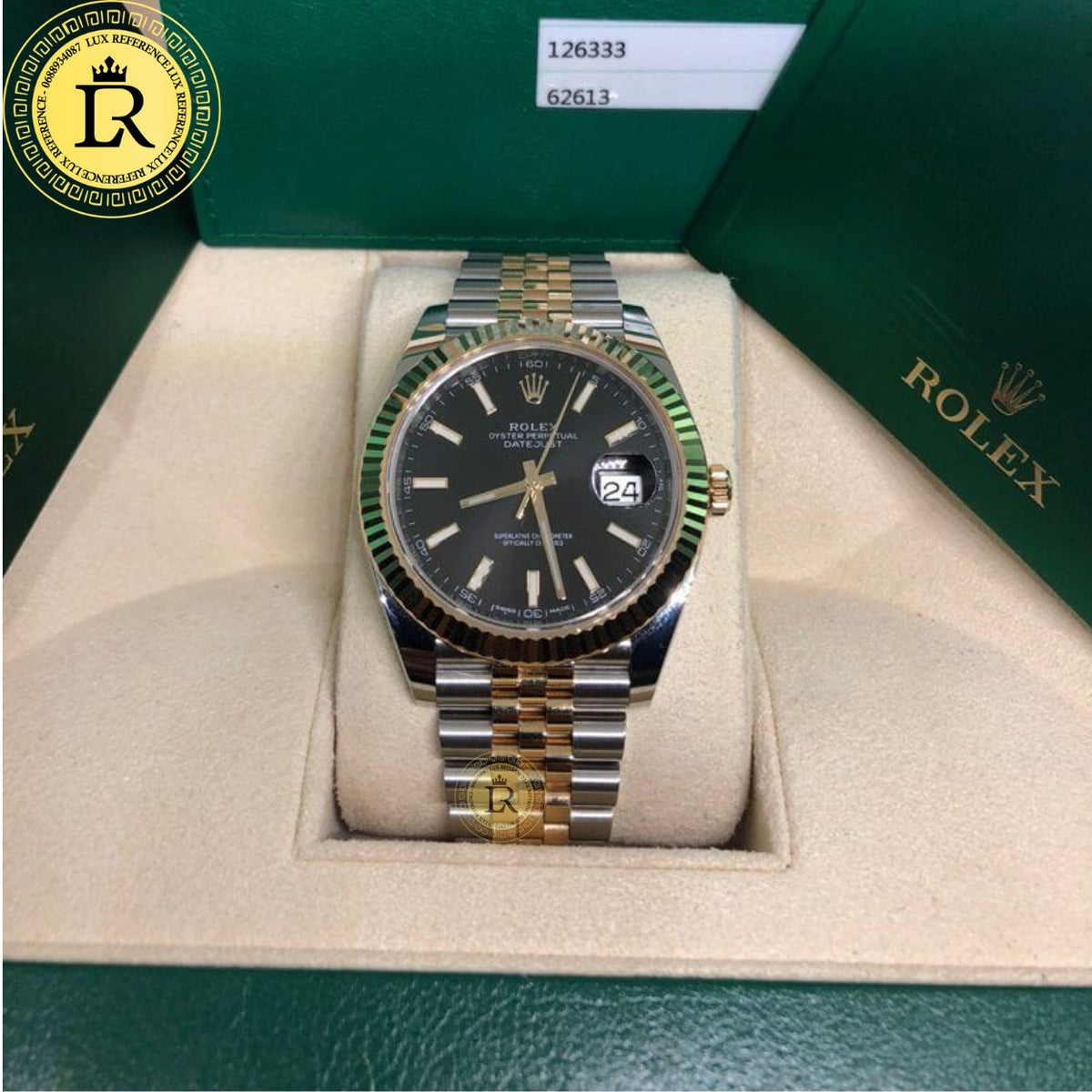 Meridian Classic Date 41mm — Black, Link Bracelet