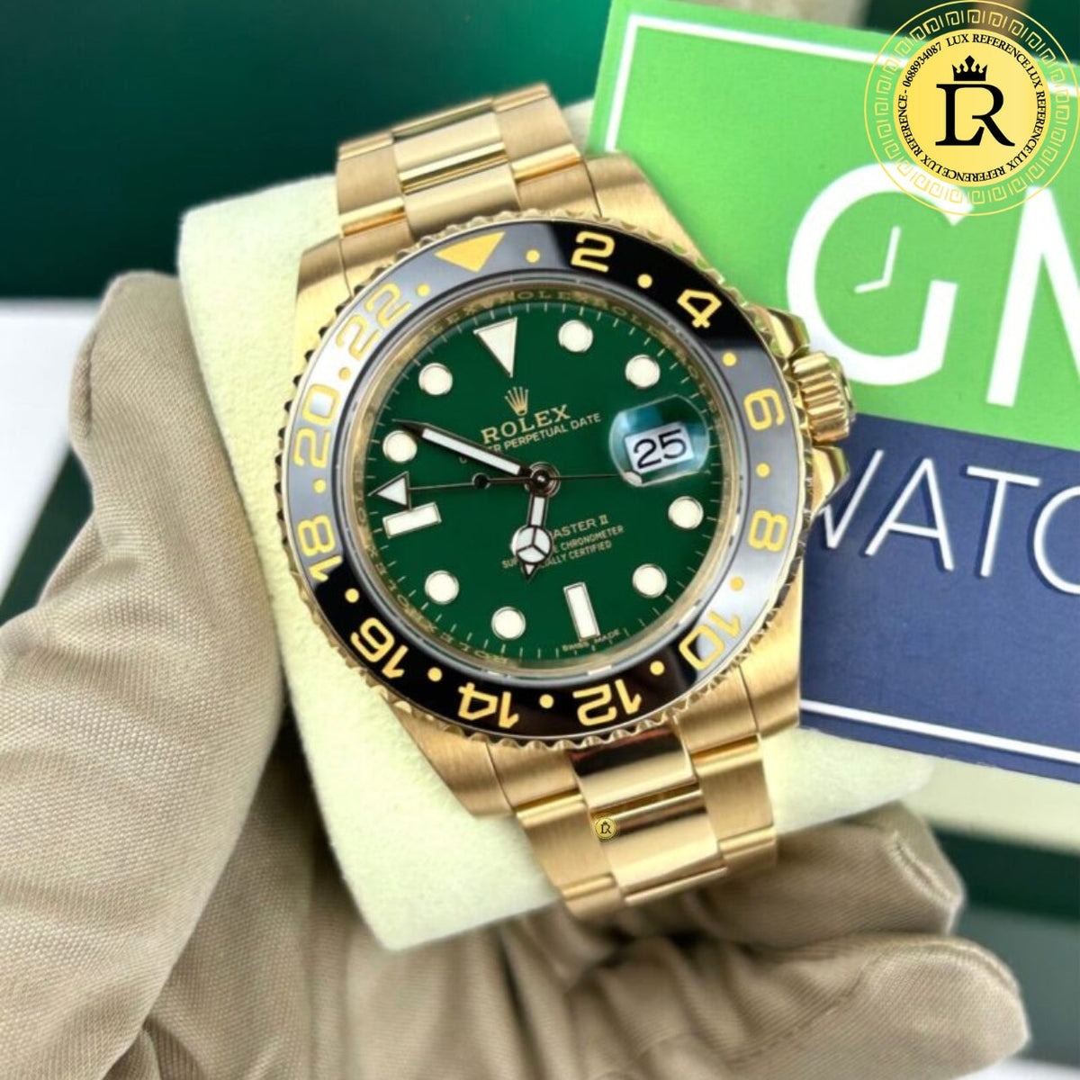 Meridian GMT Voyager — Green/Yellow Gold