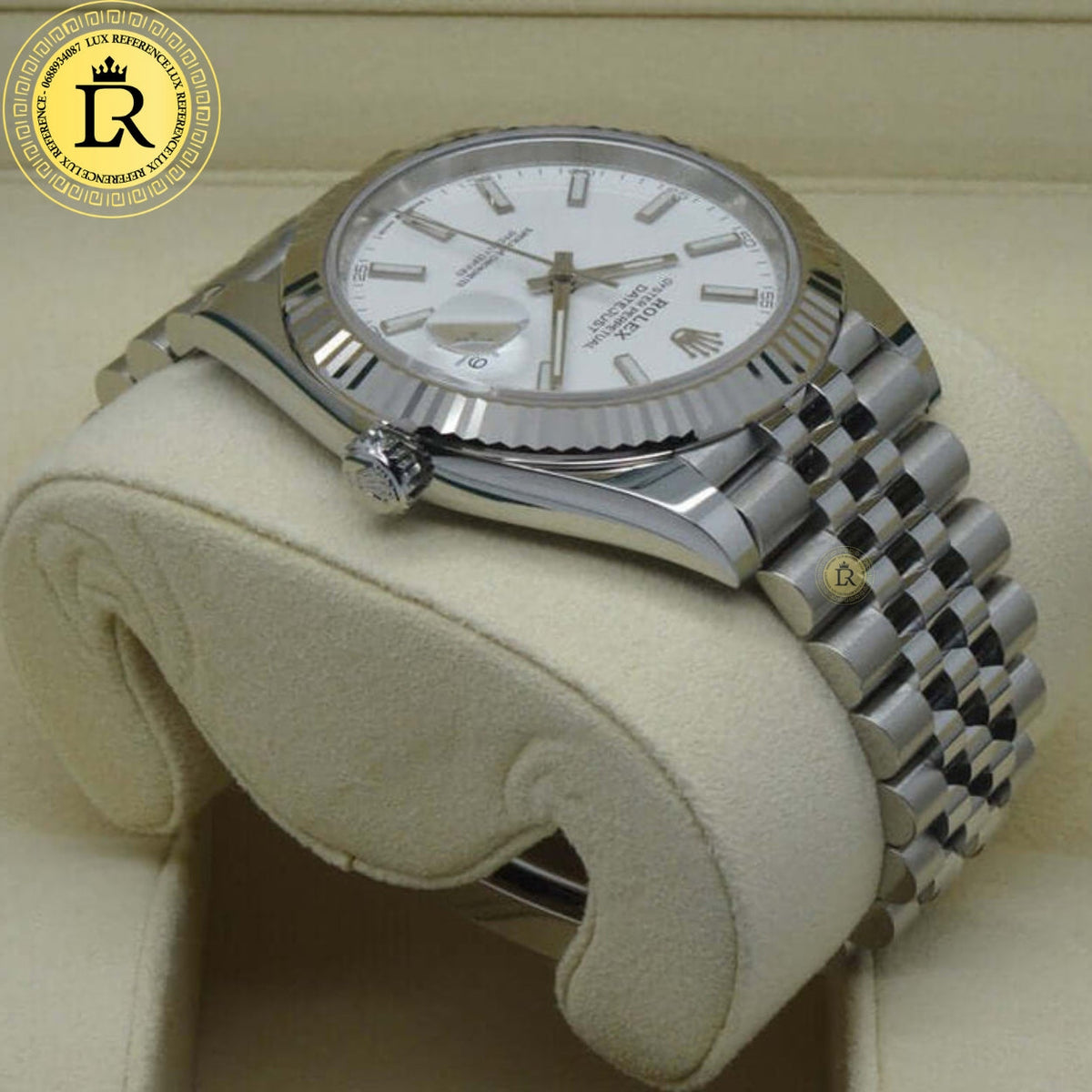 Meridian Classic Date 41 — White, Link Bracelet (Men's)