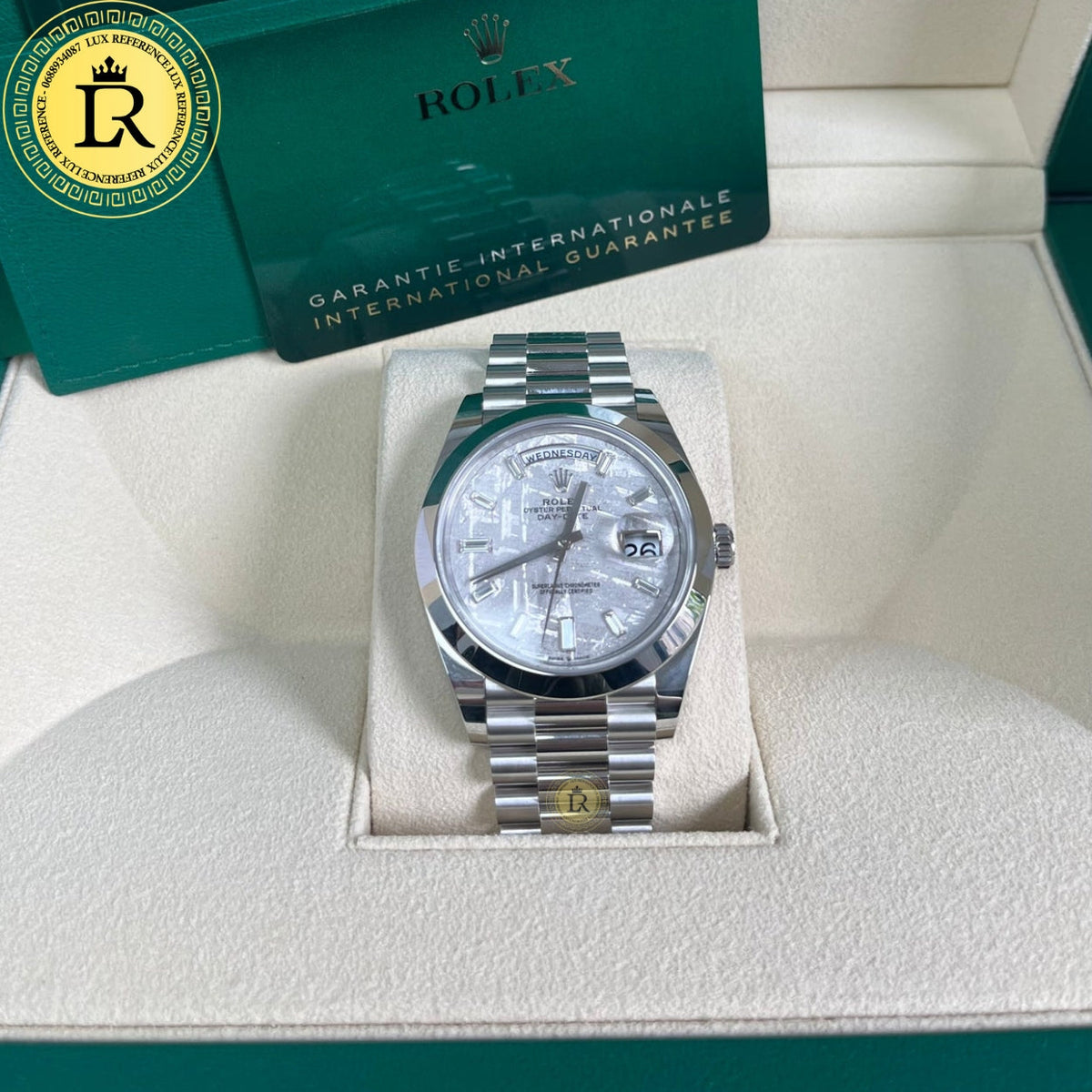 Meridian Presidential Platinum — Meteorite Dial