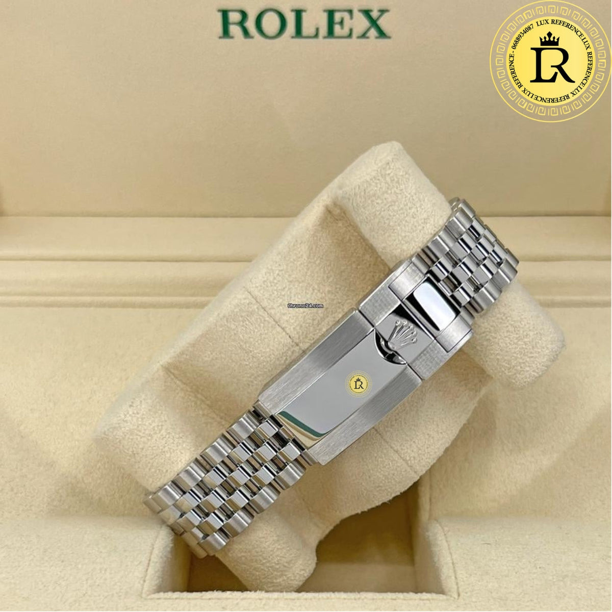 Meridian Classic Date — Green/Blue, Link Bracelet