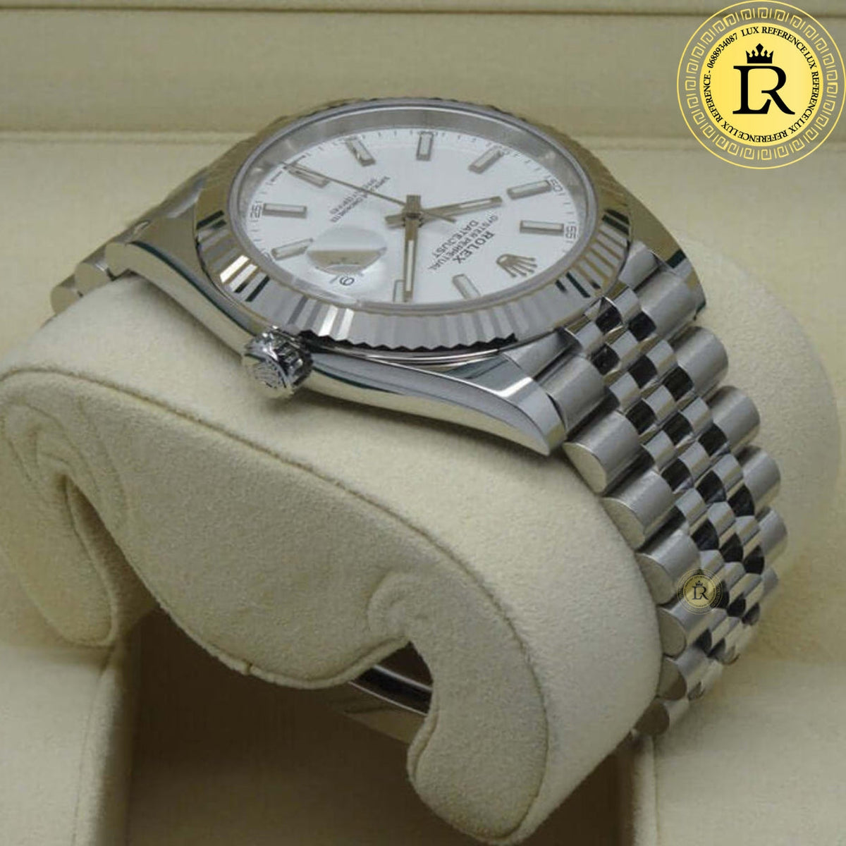 Meridian Classic Date 41 — White, Link Bracelet (Men's)