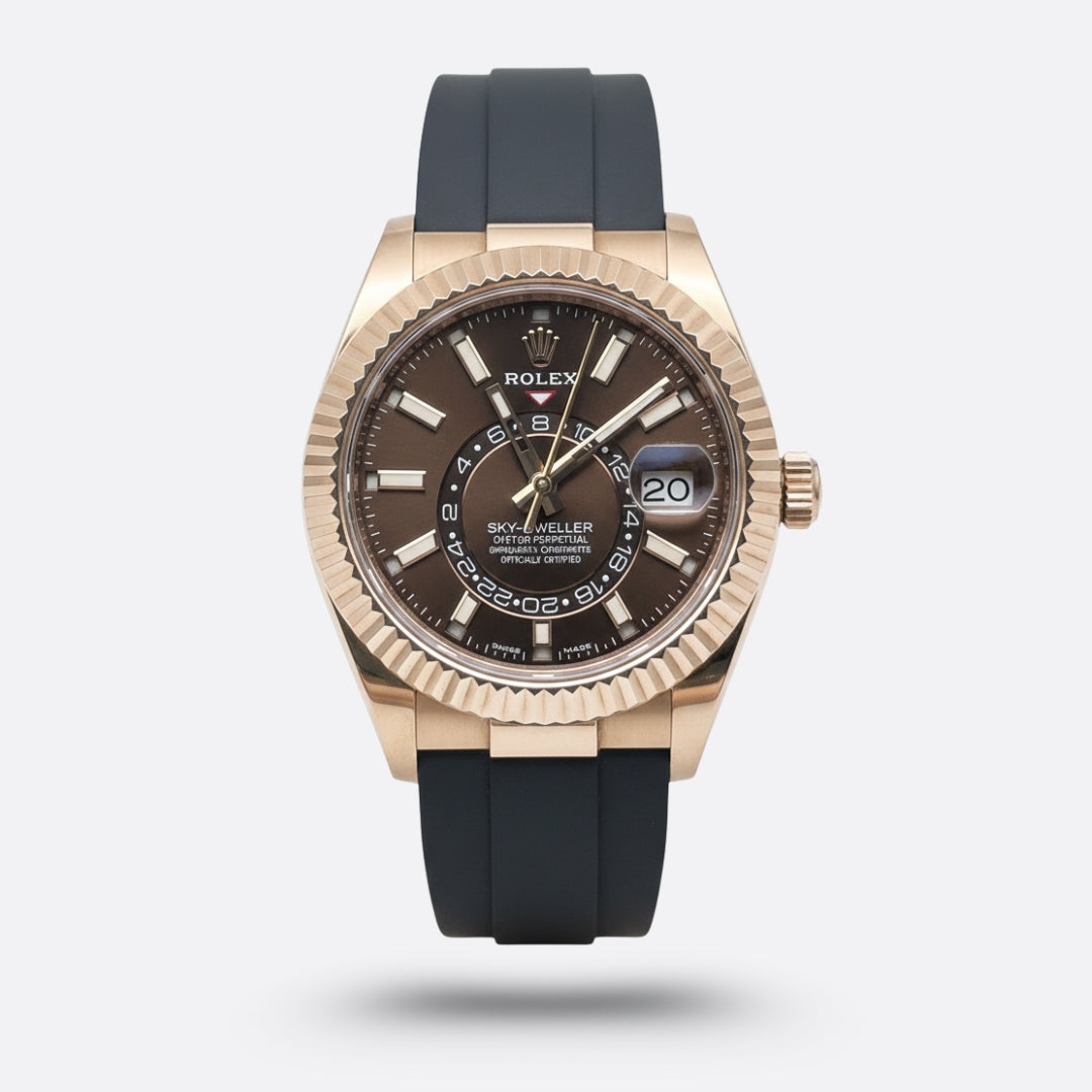 Meridian Dual-Time Pilot — Brown Dial