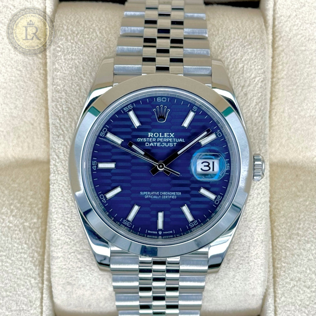 Meridian Classic Date — Link Bracelet, Blue Dial